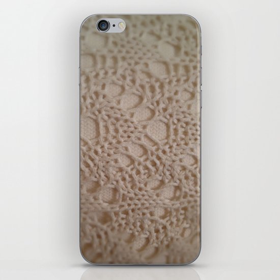 crochet cotton iPhone Skin