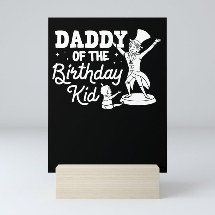 Circus Birthday Party Dad Theme Cake Ringmaster Mini Art Print