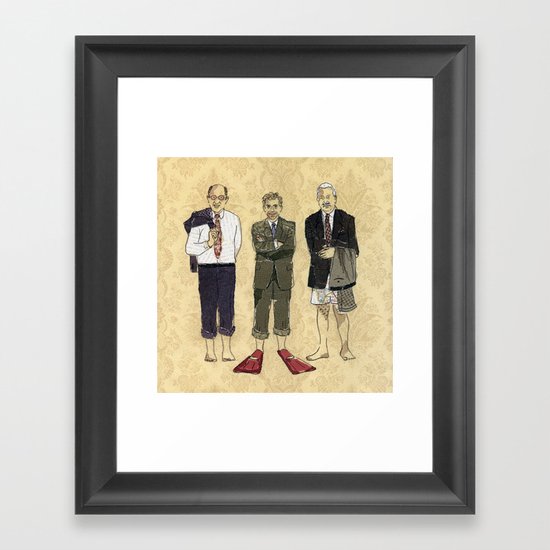 Golden boys Framed Art Print