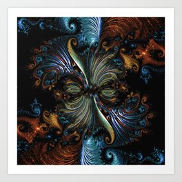 Wren | Trippy Fractal Galaxy Style Art Art Print