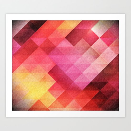 Fall pattern Art Print