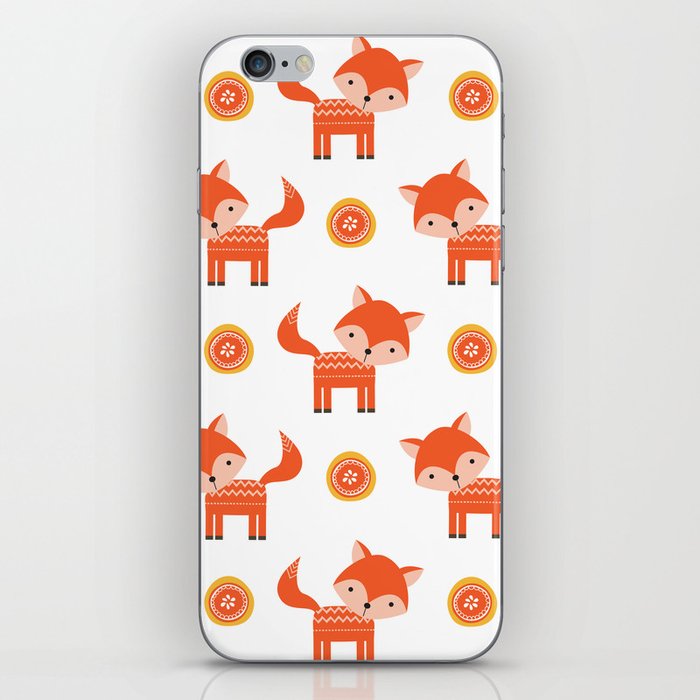 Orange Fox iPhone Skin