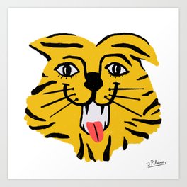 Friendly Tiger Art Print