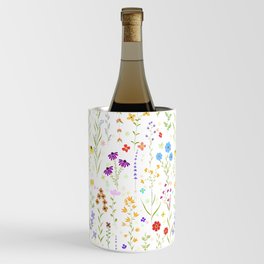colorful spring  wildflower pattern 2021 Wine Chiller