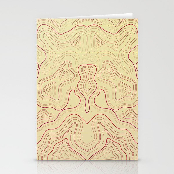 topographic background Stationery Cards