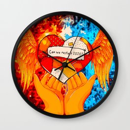 Can We Restart 2020? (Painting) Wall Clock