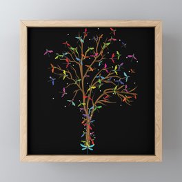 Dragonfly Tree Framed Mini Art Print