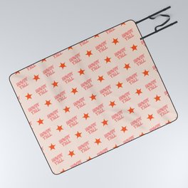 Southern Welcome: Howdy Y'all (bright pink and orange old west letters) Picnic Blanket