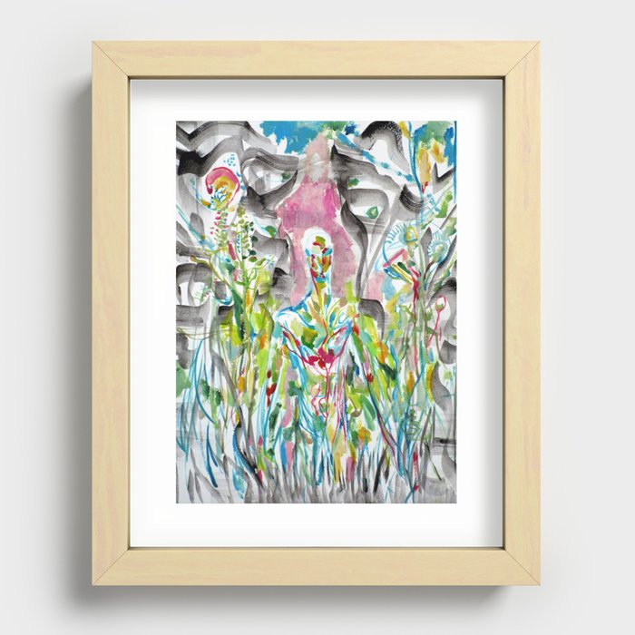 CATCH ME - LOVER AND FOLLOWER MY HEARTS ARE BURNING Recessed Framed Print