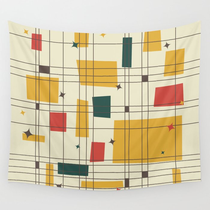 Mid century sales modern tapestry