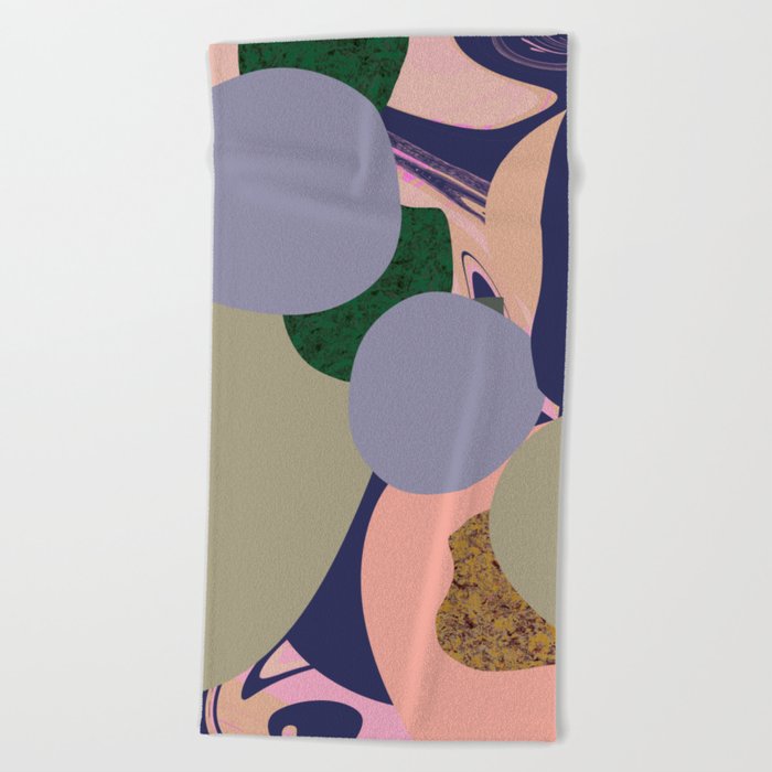Abstract_31722, Pale Pastel Colors Beach Towel