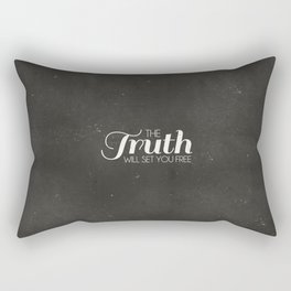 The Truth Will Set You Free - John 8:32 Rectangular Pillow