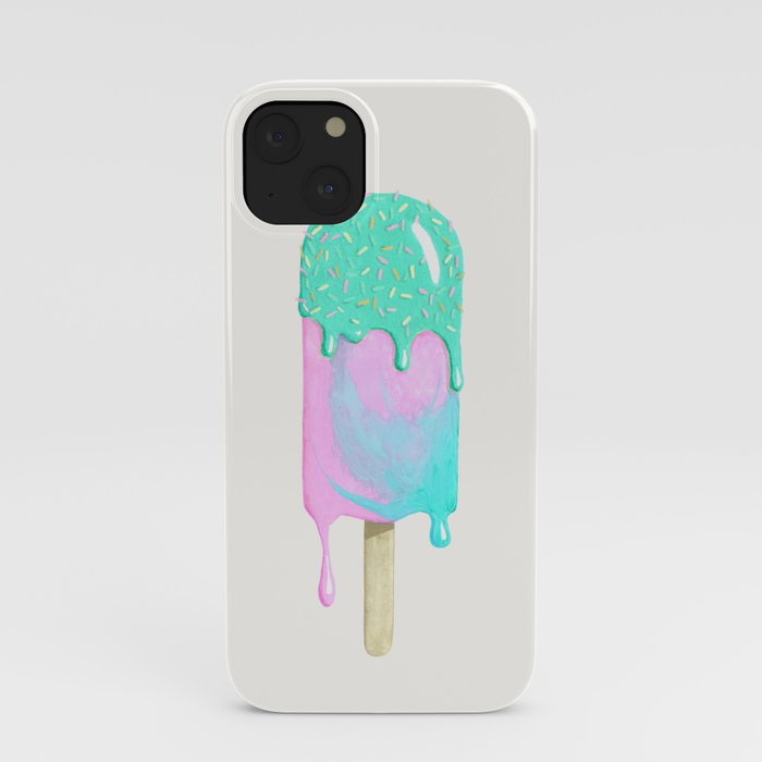Melty ice cream painting iPhone Case