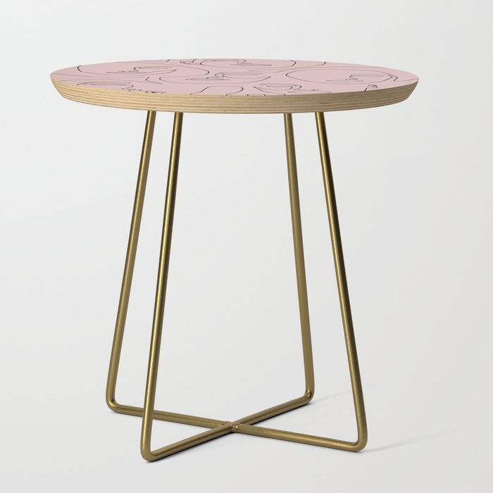 Blush Faces Side Table