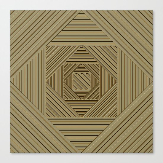 Golden Maze Canvas Print