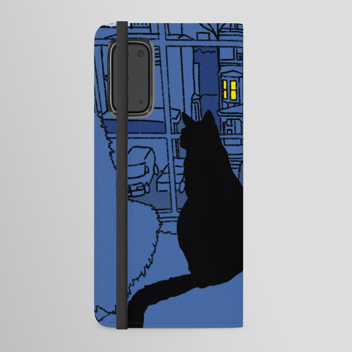 Window Cats Dawn Android Wallet Case