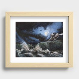 The White Horse Rider Recessed Framed Print