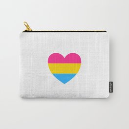 Pansexual Flag Heart Carry-All Pouch