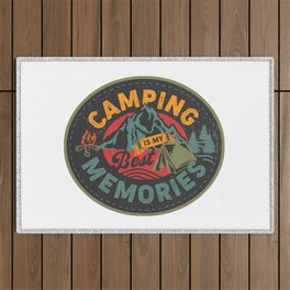 Camping Is My Best Memories Outdoor Rug