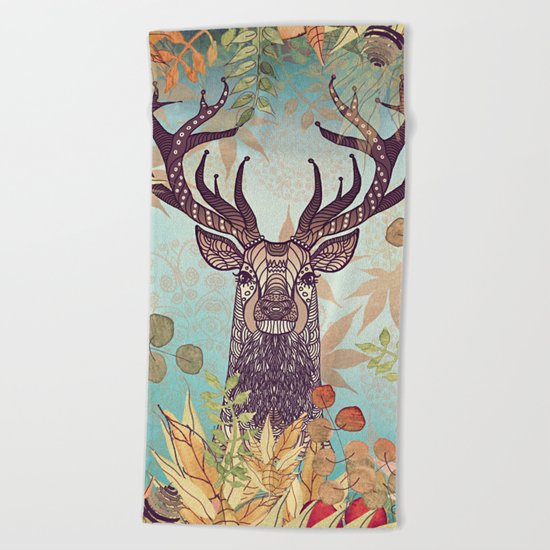 THE FRIENDLY STAG Beach Towel