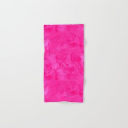 Neon pink watercolor modern bright background Hand & Bath Towel