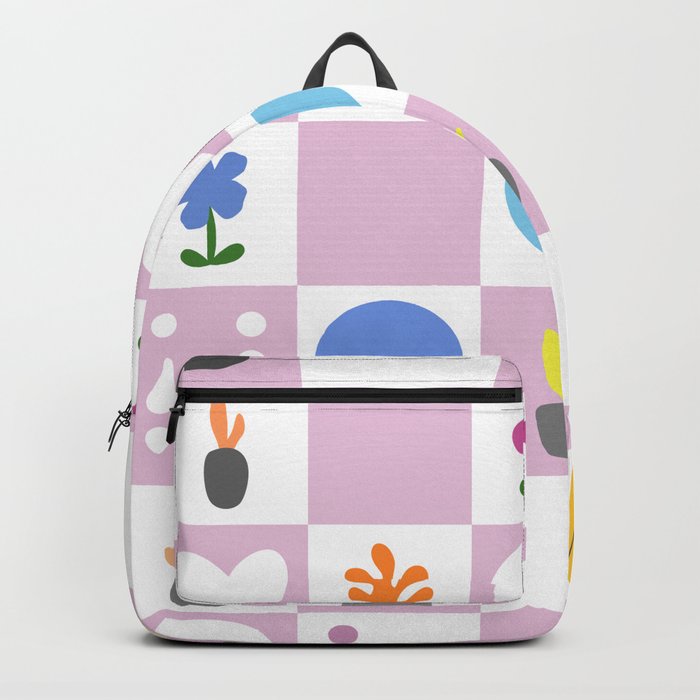 Color object checkerboard collection 6 Backpack
