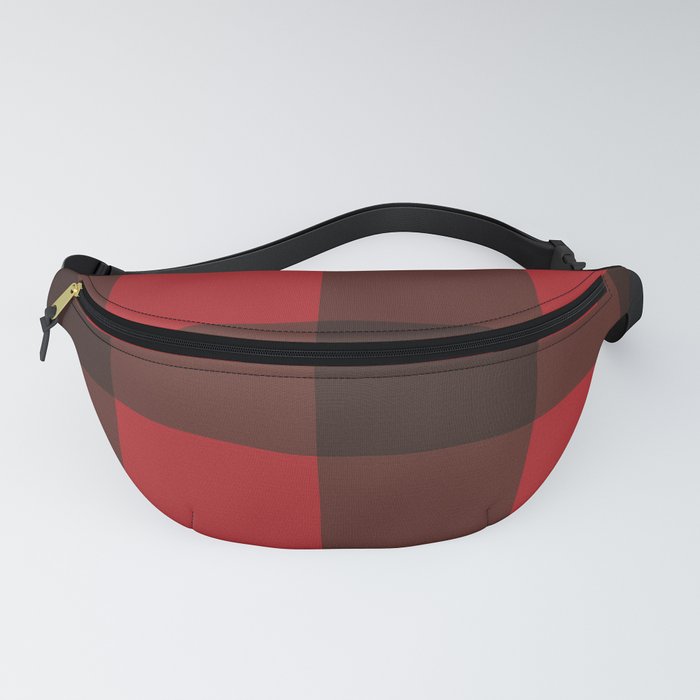Red & Black Plaid Fanny Pack