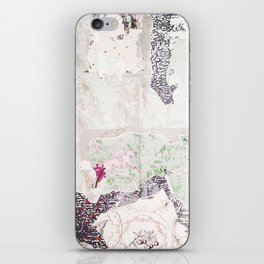 New York, USA⎪Arty graphic design destroy grunge tapestry wall art with horse green black pattern iPhone Skin