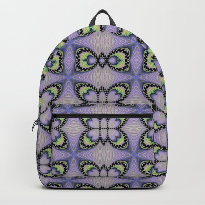 The Lavender Butterfly Abstract Geometric Digital Art  Backpack