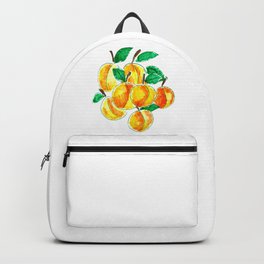 Summer apricots hand drawing Backpack