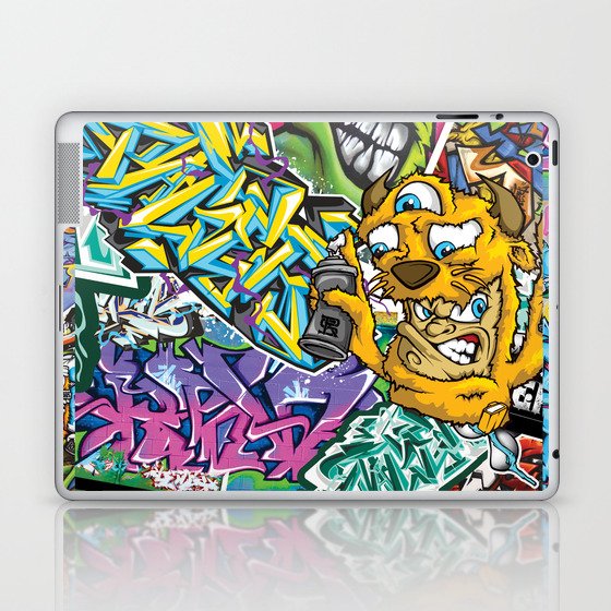 PAGER Collage Royal Stain Laptop & iPad Skin