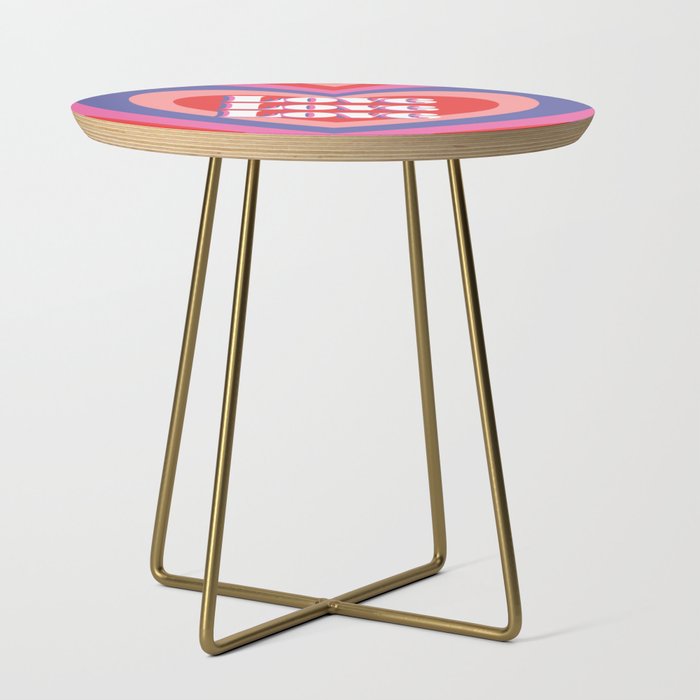Psychedelic Heart  Side Table