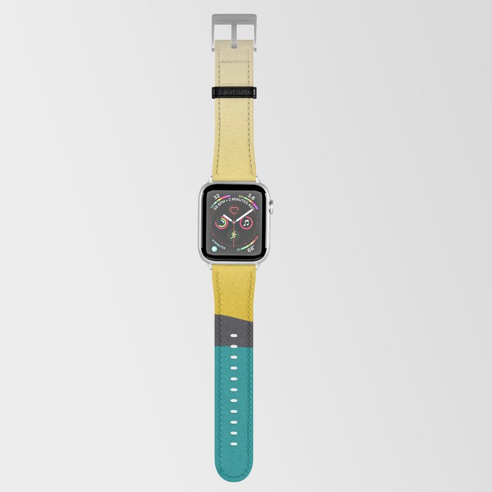 Turquoise Black Yellow Apple Watch Band