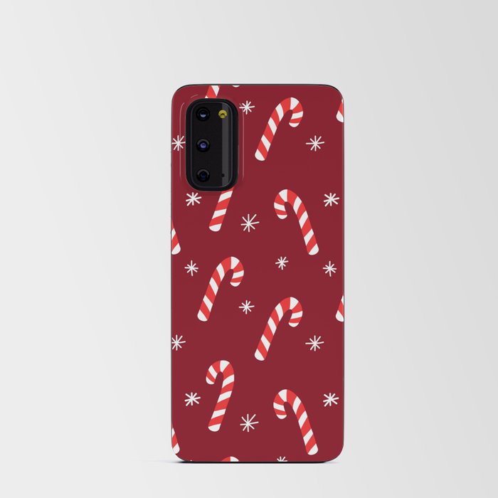 Candy Cane Pattern (red/white) Android Card Case