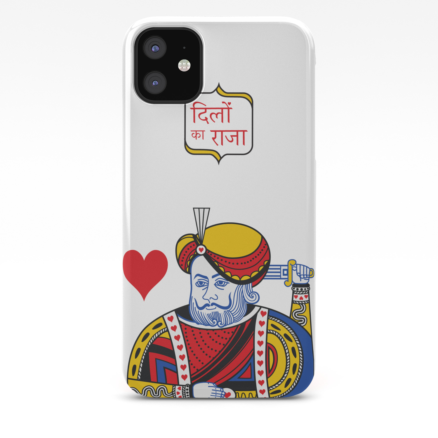 Dillo Ka Raja Indian King Of Hearts Iphone Case By Uditishah Society6