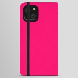 Hot Pink Color iPhone Wallet Case