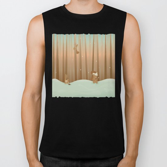 Snow Squirrels Biker Tank