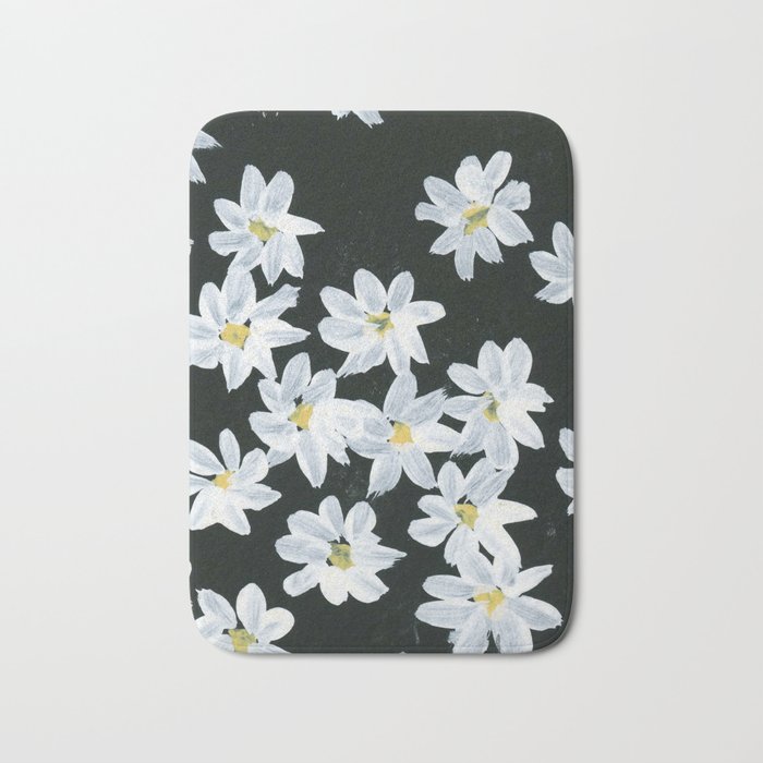 Daisy Bath Mat By Glamgrampaperco Society6 Daisy Bath Mat By Glamgrampaperco