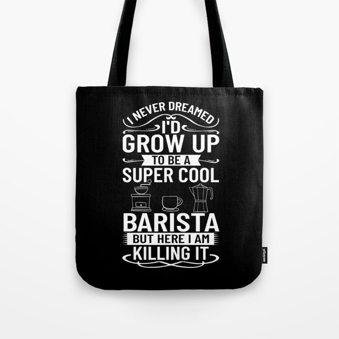 Barista Coffee Machine Coffeemaker Espresso Milk Tote Bag