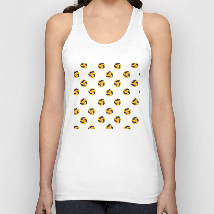 Volleyball Print Seamless Sports Lover Pattern Tank Top