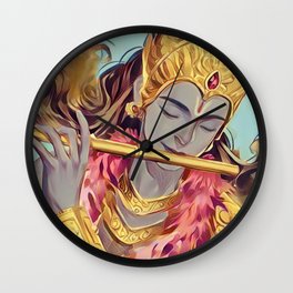 Krishna Wall Clock | Hindu, Bhagavan, Spiritual, Digitalmanipulation, Hinduism, Radhe, Digitalart, Krishna, Gopala, Sanatanadharma 