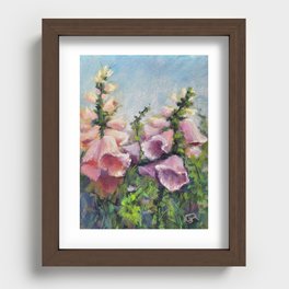 Fluted Flowers Recessed Framed Print
