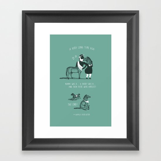 Horsies Framed Art Print