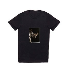 Rhino T Shirt | Dark, Black, Dramatic, Head, Digital, Photo, Rhino, Brown, Toy, Rhinoceros 