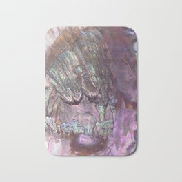 Shimmery Lavender Abalone Mother of Pearl Bath Mat | Holo, Lagoon, Ocean, Motherofpearl, Photo, Lavender, Shimmery, Pattern, Sea, Abalone 