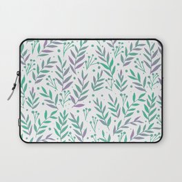 Watercolor branches - pastel green and very peri Laptop Sleeve