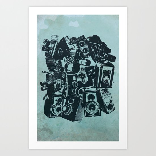 Cameras Art Print