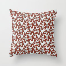 SNOBBY CATS PATTERN Throw Pillow