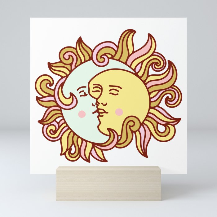 Sun and Moon Mini Art Print