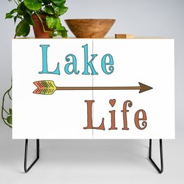 Lake Life - Summer Camp Camping Holiday Vacation Gift Credenza